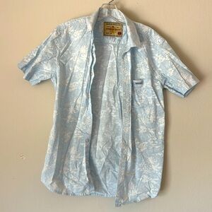Men's Light Blue Casual Button Down Shirt
